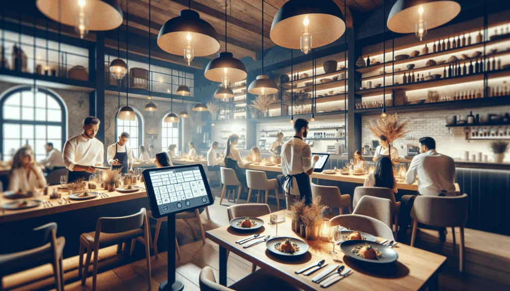 lectores y controles tactiles en hotel y restaurante italiano chefs house cafe image 2